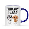 Spare Human Primary Human Funny Gift For Dog Lover or Cat Lover Personalized Mug