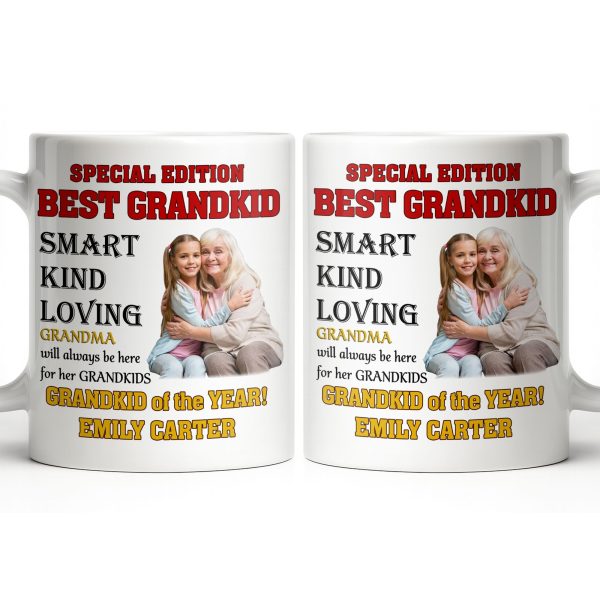Special Edition Best Grandkid Smart Kind Loving - Personalized Custom Coffee Mug - GRK114_MG