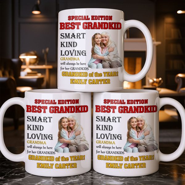 Special Edition Best Grandkid Smart Kind Loving - Personalized Custom Coffee Mug - GRK114_MG