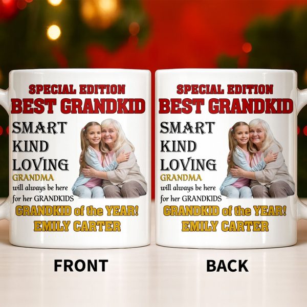 Special Edition Best Grandkid Smart Kind Loving - Personalized Custom Coffee Mug - GRK114_MG