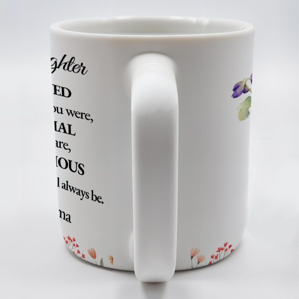 Special Love Message For Granddaughter With Beautiful Flowers - Personalized Custom Coffee Mug - GDT087_MG