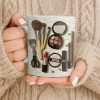 Specially Designed Makeup Lover's Mug With Lipstick And Brushes - Personalized Custom Coffee Mug - HOB006_MG