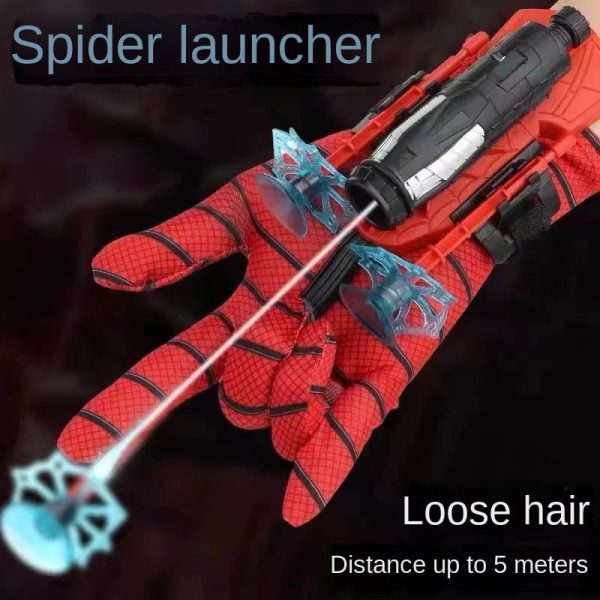 Spiderman Action Figure Wrist Launcher Toy Set for Kids