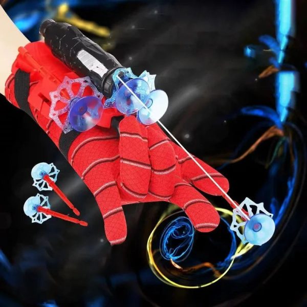Spiderman Action Figure Wrist Launcher Toy Set for Kids