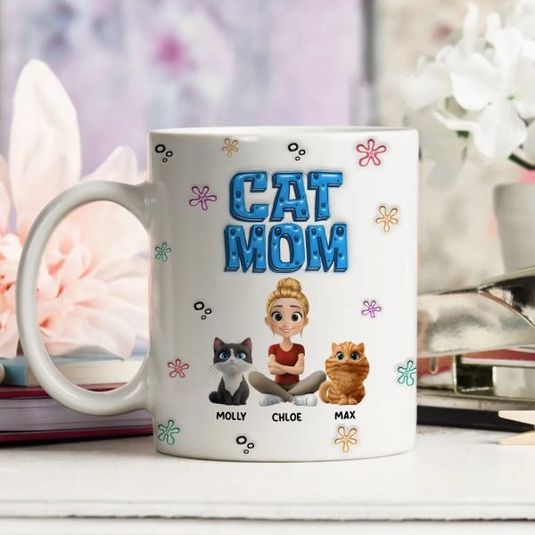 Sponge Dog Mom - Personalized Mug - Gift for Pet Owners, Fur Lovers | HH01 CLP15