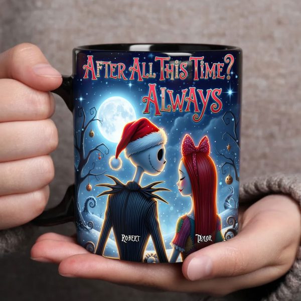 Spooky After All This - Personalized Black Ceramic Mug - Gift For Couple HH01