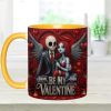 Spooky Be My Valentine - Personalized Accent Mug - Gift For Couples, Movie Fans | NL122