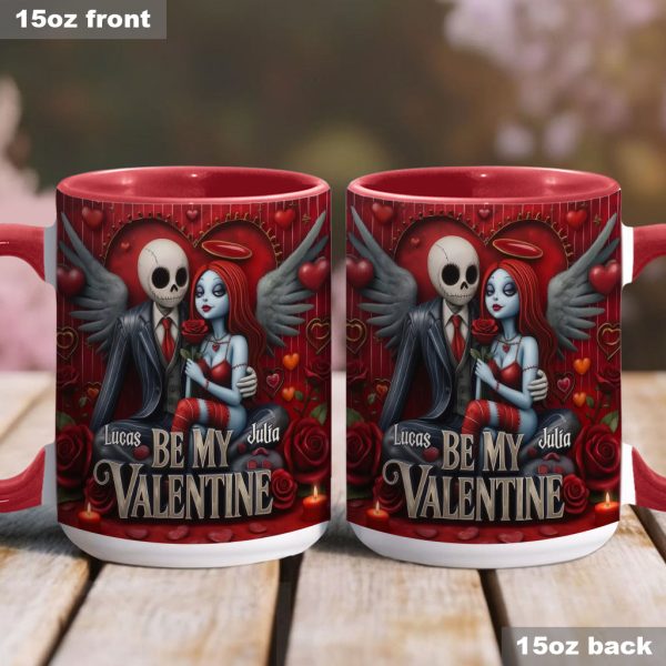Spooky Be My Valentine - Personalized Accent Mug - Gift For Couples, Movie Fans | NL122