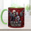 Spooky Be My Valentine - Personalized Accent Mug - Gift For Couples, Movie Fans | NL122