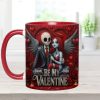 Spooky Be My Valentine - Personalized Accent Mug - Gift For Couples, Movie Fans | NL122