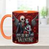 Spooky Be My Valentine - Personalized Accent Mug - Gift For Couples, Movie Fans | NL122