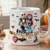 Spooky I F**king Love You - Personalized White Edge-to-Edge Mug - Gift For Couple, Fan Movies HH01