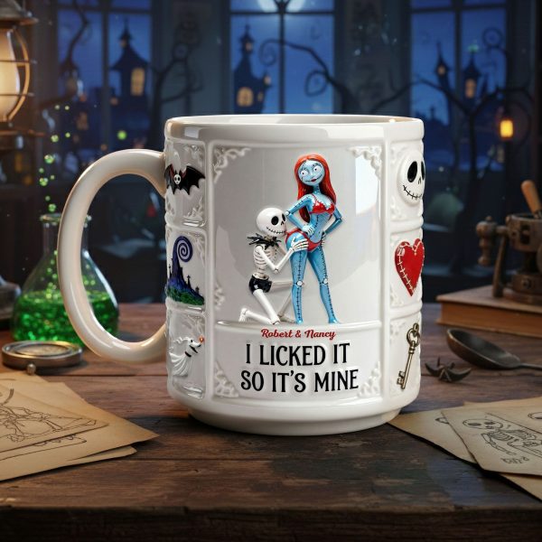 Spooky I Licked It So It's Mine - Personalized Ceramic Mug - Gift For Couples, Movie Fans NL122