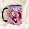 Spooky Love - Personalized 3D Inflated Effect Accent Mug - Gift For Couple, Valentine, Christmas HH01