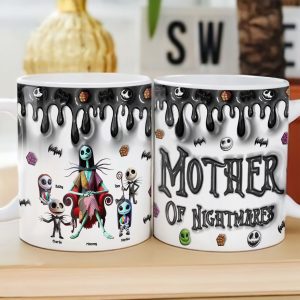 Spooky Mother Of Nightmare - Personalized Accent Mug - Gifts For Mom NL122