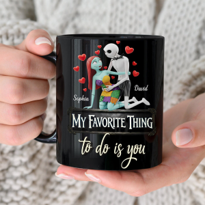 Spooky My Favorite Thing To Do Is You - Personalized Mug - Gift For Couples NA94