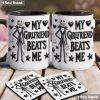 Spooky My Girlfriend Beats Me - Personalized Accent Mug - Gift For Couple, Christmas, Valentine HH01
