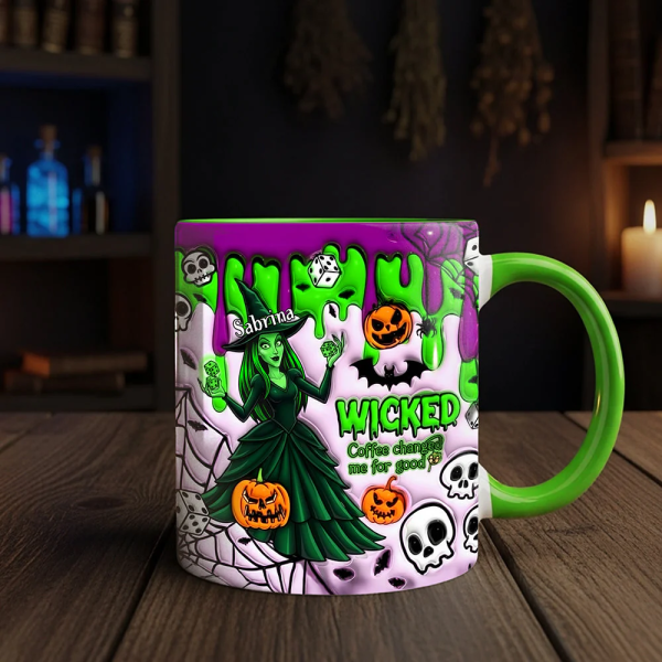Spooky Spellcaster - Personalized Accent Mug - Halloween Gifts NL122