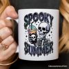Spooky Summer Skeleton Personalized Mug, Snarky Halloween Coffee Gift with Custom Name
