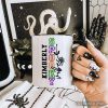 Spooky Vibes Sports Lettering Personalized Mug, Colorful Halloween Gift with Custom Name