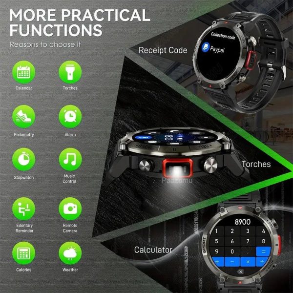 Sports Smartwatch Fitness Tracker For Men