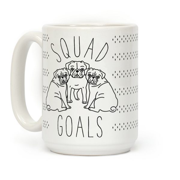 Squad Goals Pugs Coffee Mug
