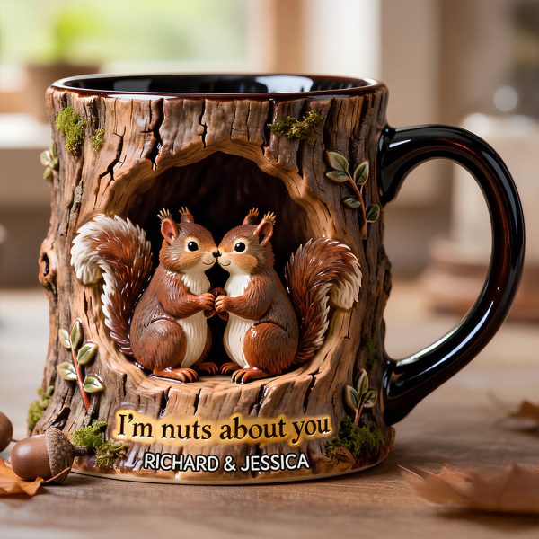 Squirrel Couple Mug - Personalized Gifts For Couple 06HYDT130126