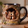 Squirrel Couple Mug - Personalized Gifts For Couple 06HYDT130126