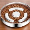 Stainless Steel Slow Feeding Pet Bowl
