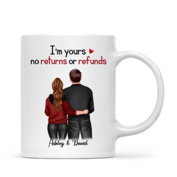 Standing Back View Couple Anniversary Gift For Him Gift For Her Personalized Mug