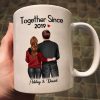 Standing Back View Couple Anniversary Gift For Him Gift For Her Personalized Mug