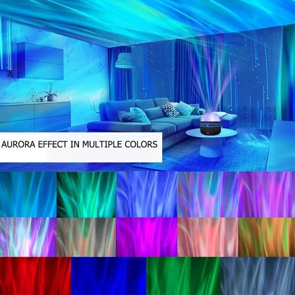 Starry Galaxy Ocean Wave Projector