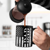 Stars & Stripes Dad Grandpa We Love You - Personalized Black Mug