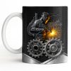 Stay Bold And Inspired, Featuring Welding Helmet And Gears - Personalized Custom Coffee Mug - JBS112_MG