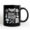 Stay Weird Witchy Vibes Personalized Mug, Mystical Halloween Gift with Custom Name