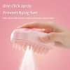 Steamy Pet Brush With Built-In Sprayer