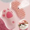 Steamy Pet Brush With Built-In Sprayer