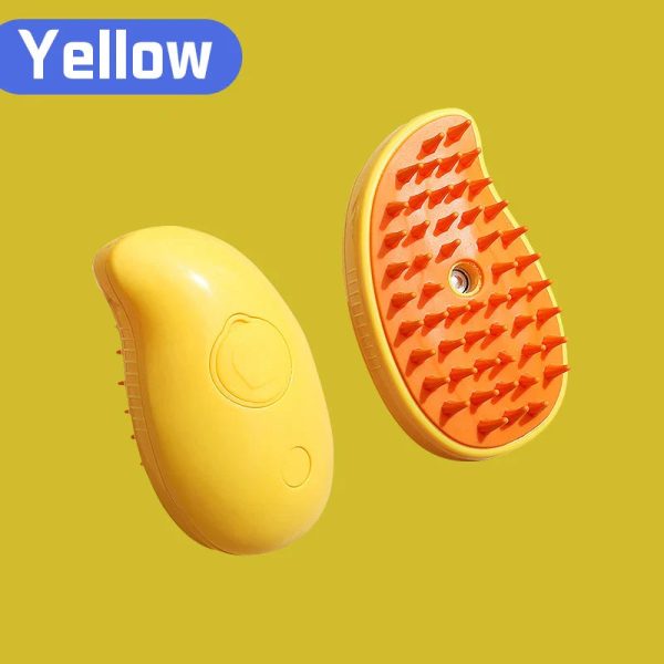 Steamy Pet Brush With Built-In Sprayer
