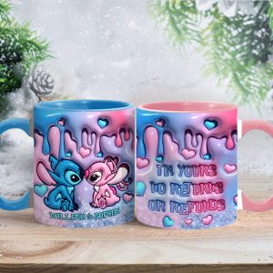 Sti I'm Yours No Returns Or Refunds - Personalized Accent Mug - Gift For Couple, Christmas HH01