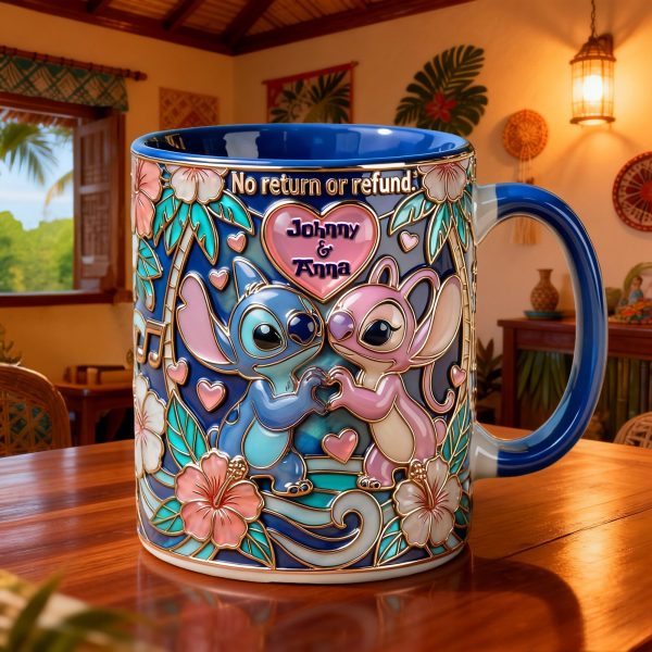 Sti No Return Or Refund - Personalized Accent Mug - Gift For Couple, Fan Movies | HH01