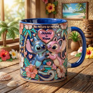 Sti No Return Or Refund - Personalized Accent Mug - Gift For Couple, Fan Movies | HH01