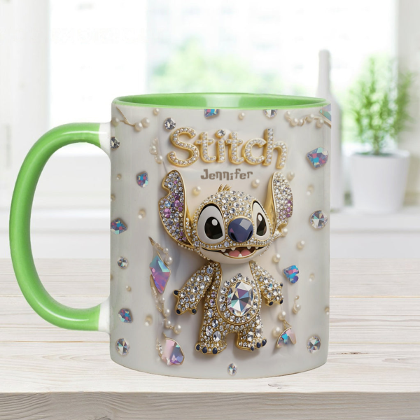 Sti Ohana Magic Mouse Merry Christmas - Personalized Accent Mug - Christmas Gift NA94