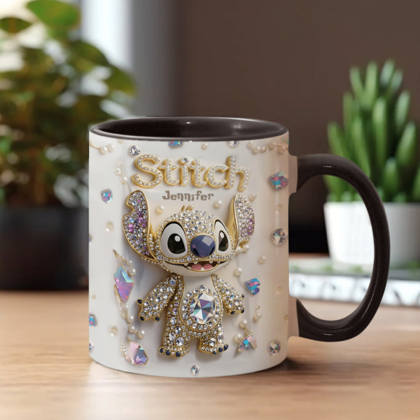 Sti Ohana Magic Mouse Merry Christmas - Personalized Accent Mug - Christmas Gift NA94