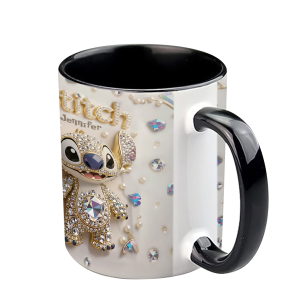Sti Ohana Magic Mouse Merry Christmas - Personalized Accent Mug - Christmas Gift NA94