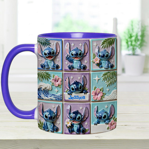Sti Ohana Mans Family - Personalized Accent Mug - Christmas Gift For Movie Fans NL122