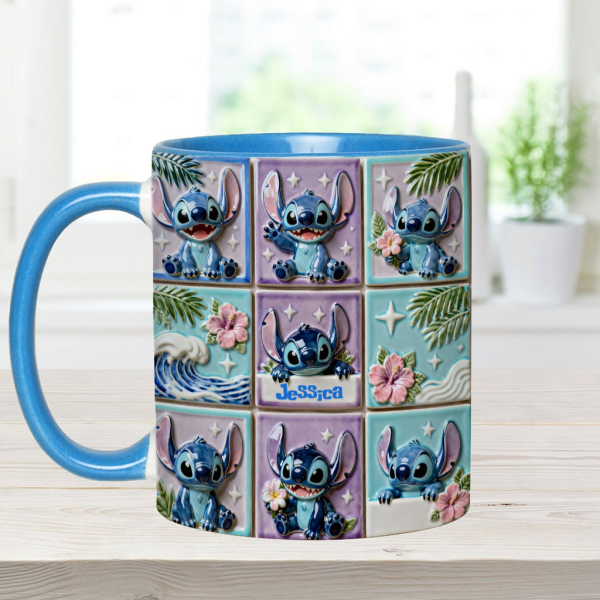 Sti Ohana Mans Family - Personalized Accent Mug - Christmas Gift For Movie Fans NL122