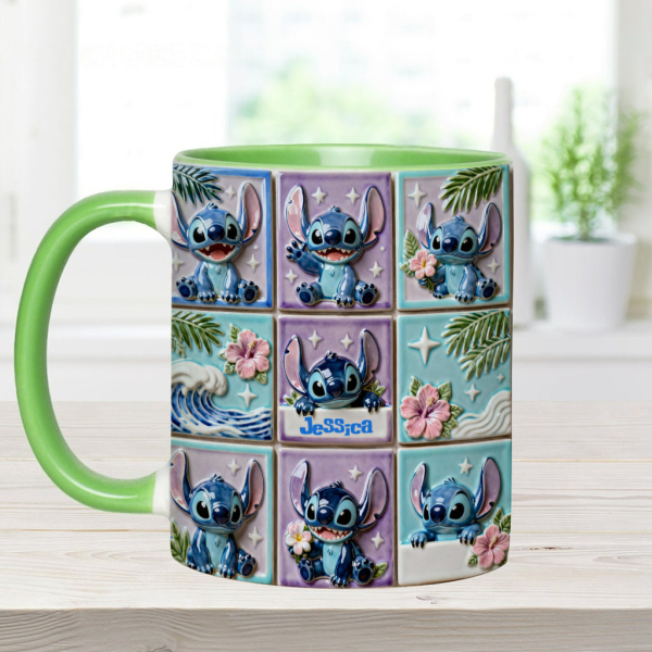 Sti Ohana Mans Family - Personalized Accent Mug - Christmas Gift For Movie Fans NL122