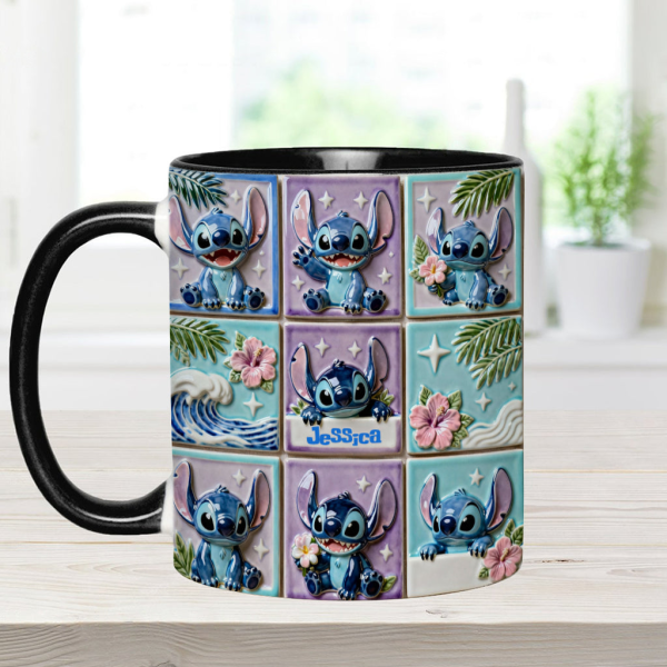 Sti Ohana Mans Family - Personalized Accent Mug - Christmas Gift For Movie Fans NL122