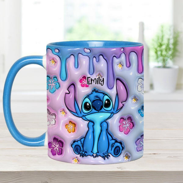 Sti Ohana Means Family - Personalized 3D Effect Accent Mug NL122