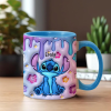 Sti Ohana Means Family - Personalized 3D Effect Accent Mug NL122